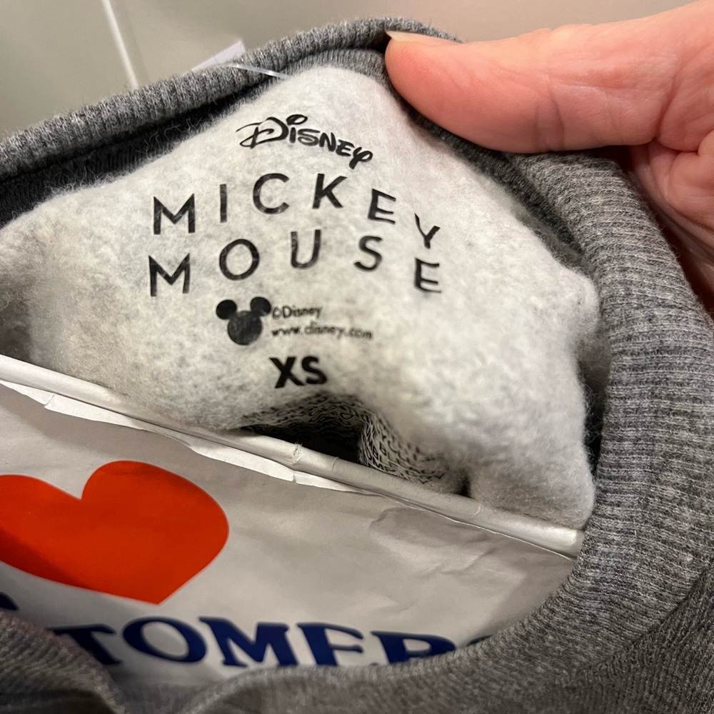 NWT Disney Holiday Mickey Mouse sweatshirt - Picture 4 of 6